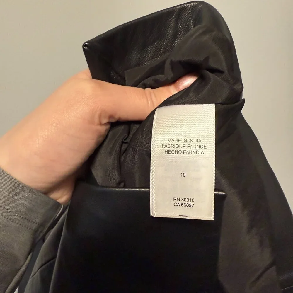 Lucky Brand NWT Leather Mini Skirt 10